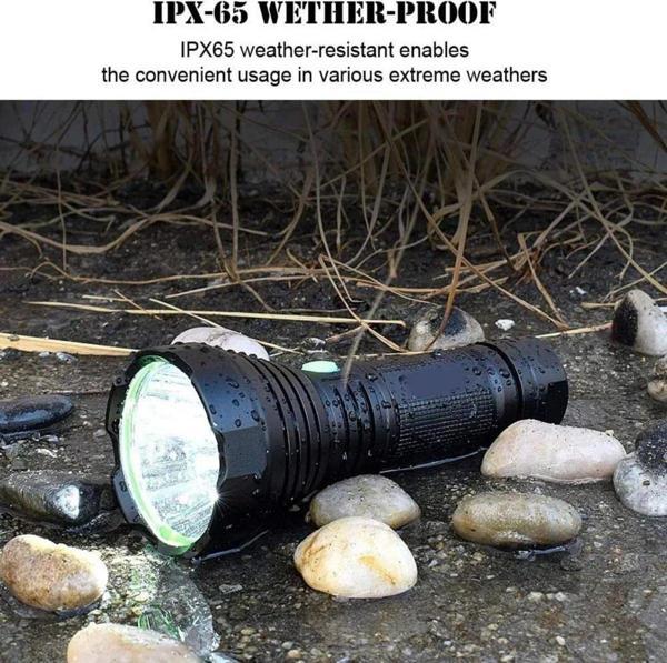 Welcomein 40 Led Yüksek Güç Aydınlatma Yürüyüş Projektör Taktik El Feneri Usb Şarj Edilebilir Kamp El Feneri - Image 1