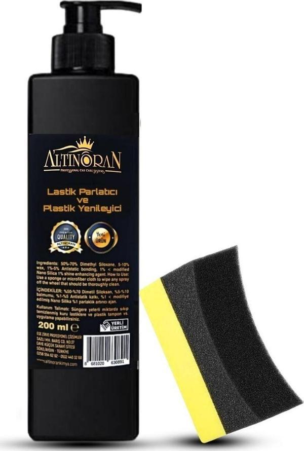 Altınoran Altın Oran Lastik Parlatıcı Ve Pilastik Yenileyici Koruyucu Jel 200 Ml - Image 1