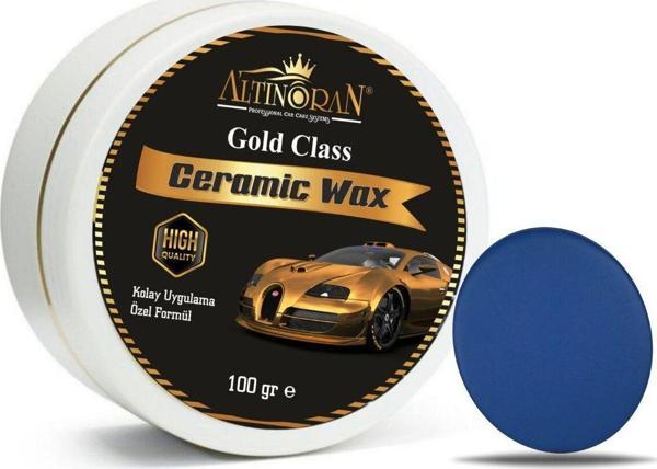 Altınoran Altın Oran Gold Class Seramik Wax Krem Cila Boya Koruma 100 Gr Sünger & Bez Hediyeli - Image 1