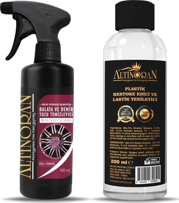 Altınoran Altın Oran Demir Tozu Jant Temizleyici 500 Ml-Lastik Parlatıcı 200 Ml - Image 1