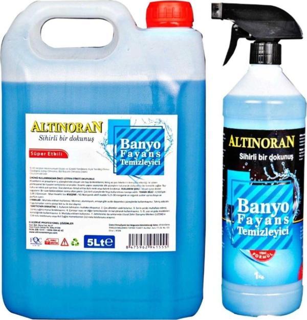 Altınoran Banyo Fayans Armatür Ve Yüzey Temizleyici 5Lt-1Lt Ekonomik Paket - Image 1