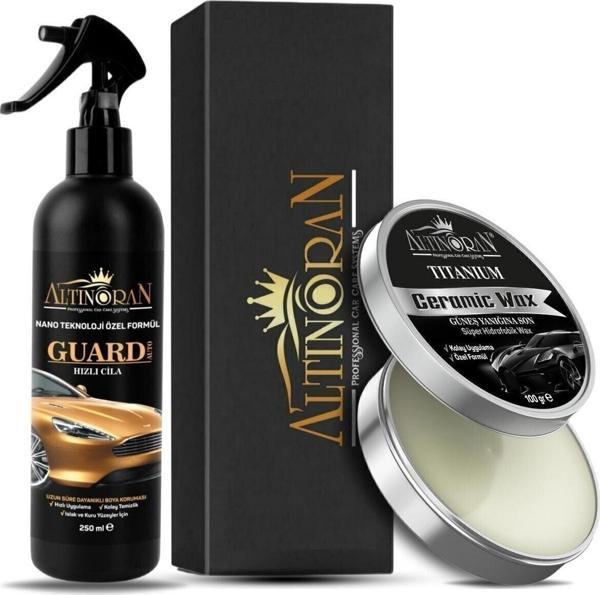 Altınoran Altın Oran Titanium Seramik Katkılı Wax Krem Cila 100 + Guard Auto Hızlı Cila 250 Ml - Image 1