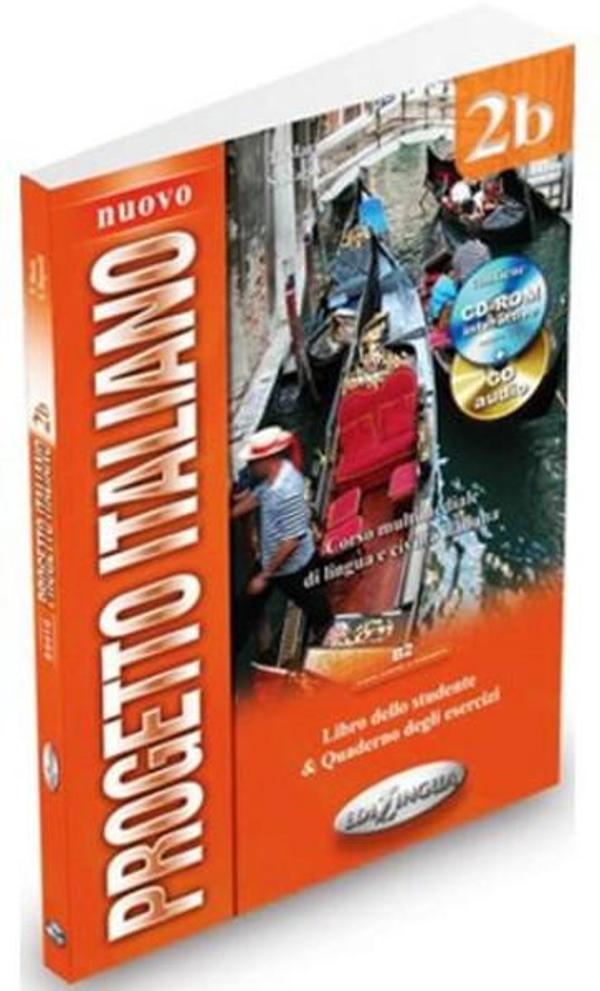 Nuovo Progetto Italiano 2b (Ders Kitabı ve Çalışma Kitabı +CD +CD ROM) İtalyanca Orta-Üst Seviye - Nüans - Image 1