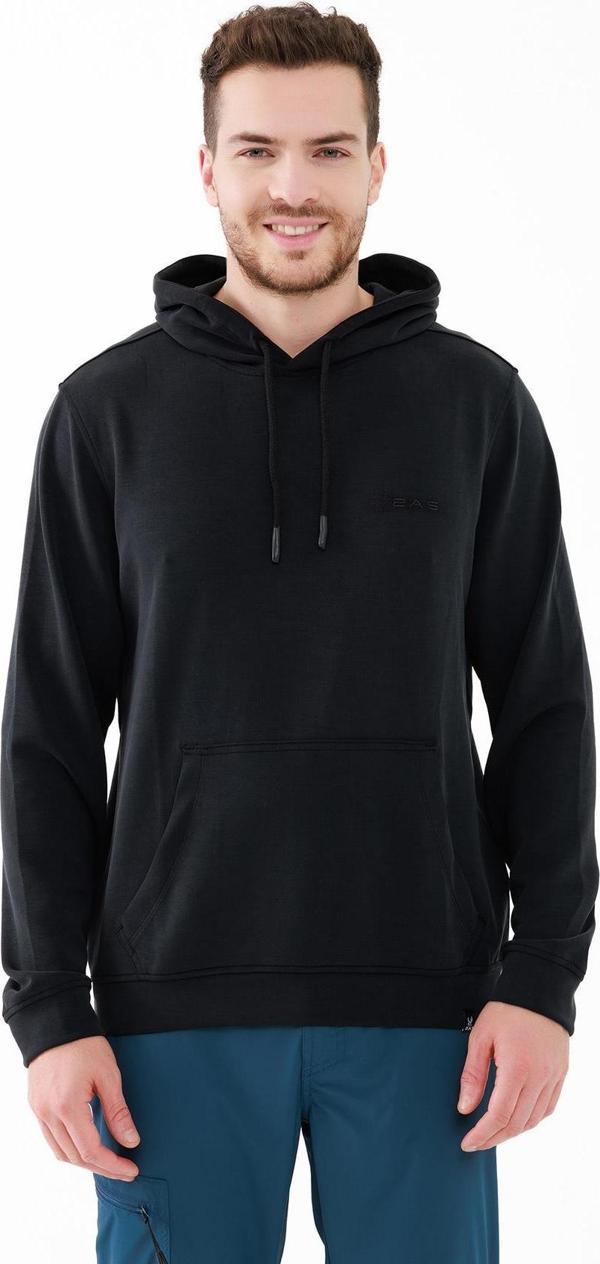 2AS Ozwet Kapşonlu Sıfır Yaka Sweatshirt Siyah - Image 1