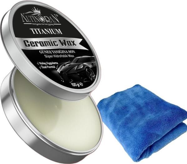 Altınoran Altın Oran Titanium Seramik Katkılı Wax Krem Cila 100 Gr Pasta Cila Havlusu 40*40 Cm - Image 1