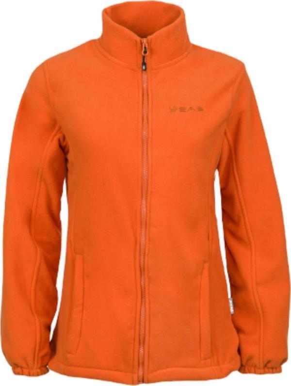 2AS Pello Tam Fermuarlı Heavy Kadın Polar Sweatshirt Turuncu - Image 1