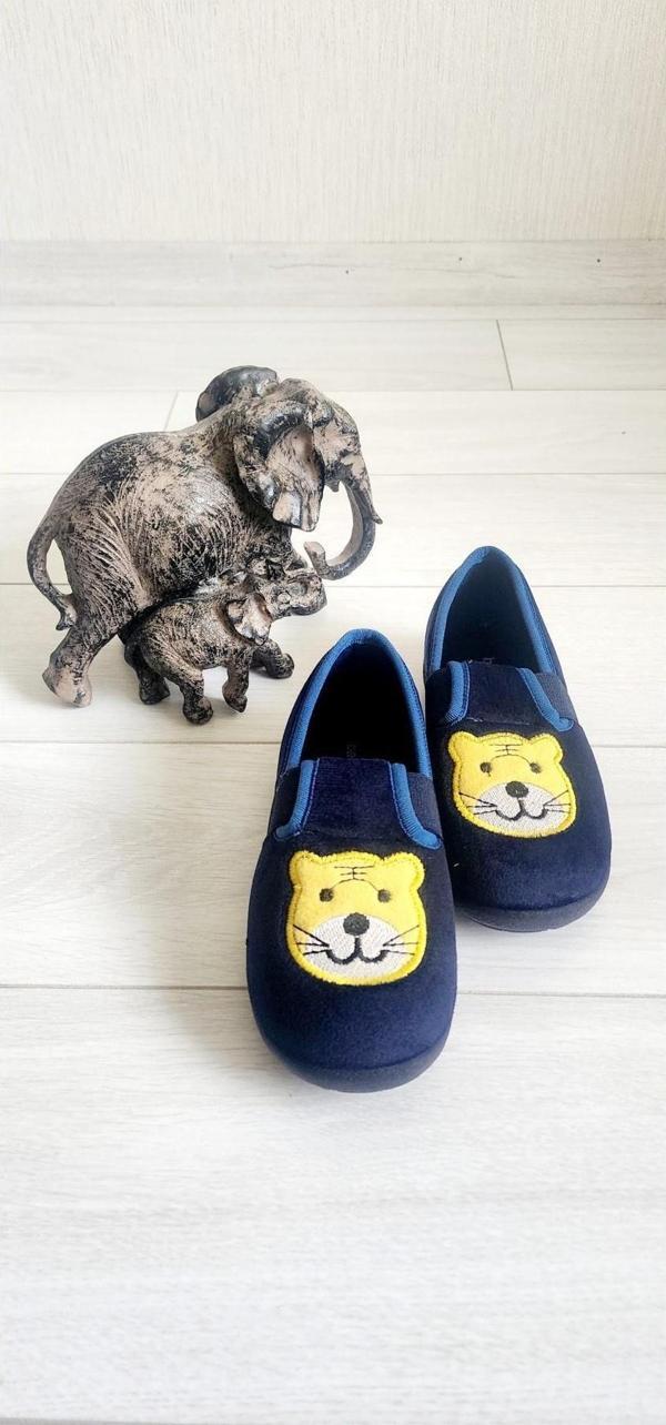 Akınalbella Kaplan Figürlü Yumuşak Kışlık Ev Pandufu - Image 1