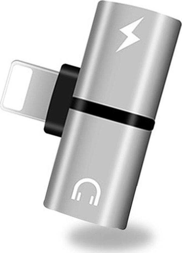 Codegen Apple İphone Lightning 2 Port Çoklayıcı Dönüştürücü Gümüş Adaptör Cdg-Cnv43 - Image 1