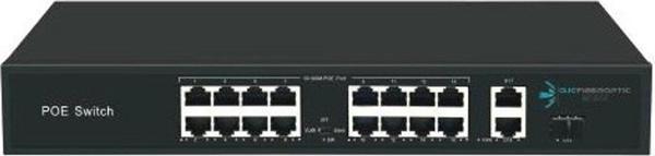 Ods 16Port +2 Uplınk 200W Full Poe 08Ods-16P2U1S-200 10/100 1X Sfp Yönetilemez Switch - Image 1