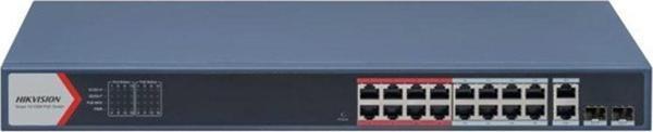 Hıkvısıon Hıkvısıon 16Port 230W Full Poe Ds-3E1318P-Eı 10/100 2X Sfp Yönetilebilir Switch - Image 1