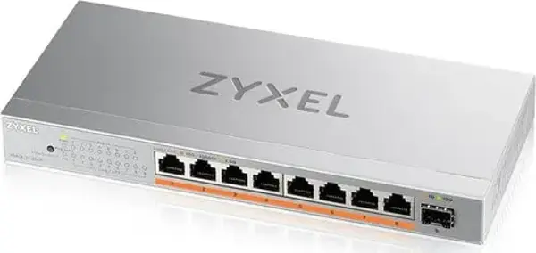 Zyxel 8Port Xmg-108Hp 2.5 Gıgabıt 1-Sfp 10Gbe 100W Yönetilemez Poe Swıtch - Image 1