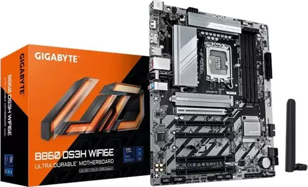Gıgabyte Gıgabyte B860 Ds3H Wıfı6E Ddr5 Hdmı-Dp Type-C Pcıe 5.0 1851P Atx - Image 1