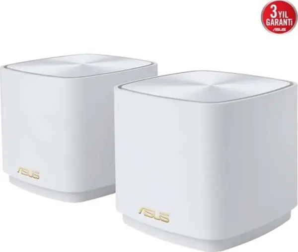 Asus Zenwıfı Xd4 Plus Ax1800 Aimesh Router 2-Li Paket Beyaz - Image 1