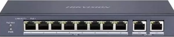 Hıkvısıon Hıkvısıon 8Port 60W Full Poe Ds-3E0310P-E/M 10/100 2 × Gigabit Yönetilemez Switch Metal - Image 1