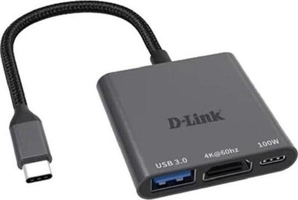 D-Lınk D-Lınk Dub-C103 0.15Metre Type-C - Hdmı_Usb 3.0 Çevirici Adaptör Gold 4K-60Hz/100W - Image 1