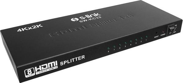 S-Lınk S-Lınk Sw-Kc32 8Port 4K * 2K Hdmı Splitter - Image 1