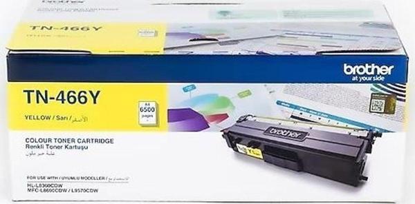 Brother Tn466Y Sarı 6500 Sayfa Lazer Toner - Image 1