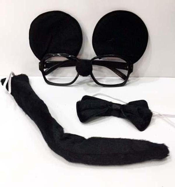 Mickey Mouse Gözlüğü Papyonu Kuyruğu Seti - Image 1