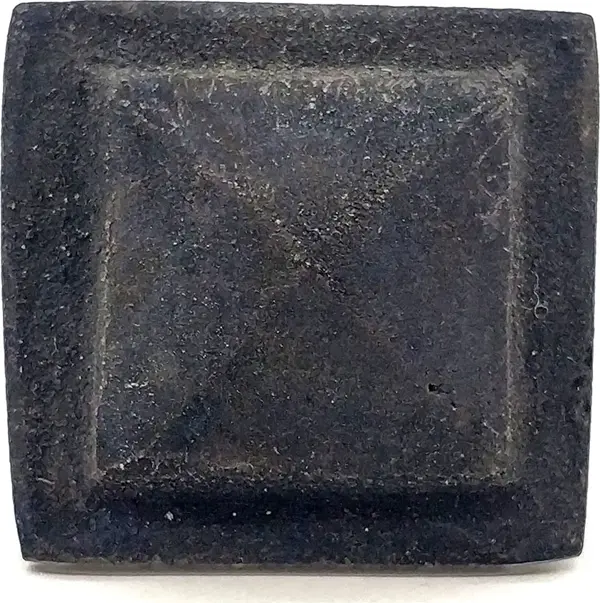 Antika Tarz Dekoratif Pirinç Flanşlı Piramit Kabara - 29 mm, Oksit - Image 1