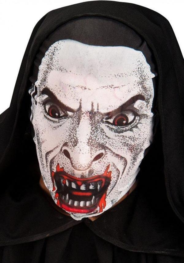 Kafaya Tam Geçmeli Bez Vampir Maskesi - Streç Korku Maskesi - 3D Baskılı Maske Model 2 - Image 1