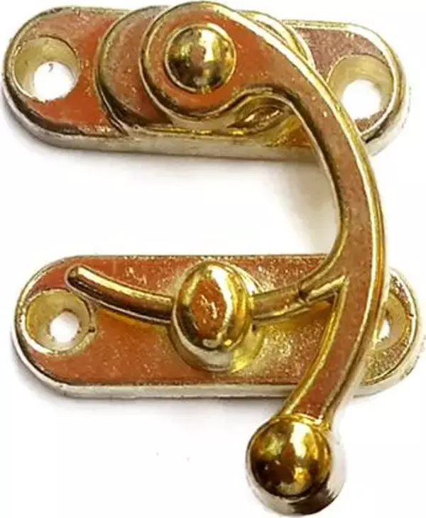 Yay Gözü, Ahşap Kutu Klipsi - Minik 20x24 mm, Sarı, 1 Adet - Image 1