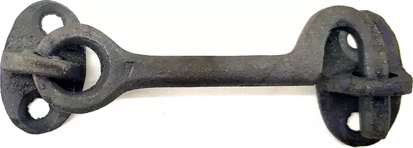 Antika Tarz Dekoratif Pirinç Maymuncuk Çengeli - 8,5cm, Oksit - Image 1