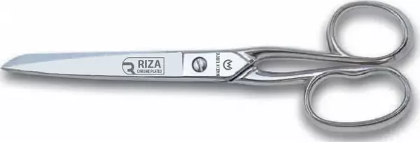 Rıza A4215-7 Ev ve Saya Makası No: 7 inç / 17,78 cm - Krom Kaplama - Image 1