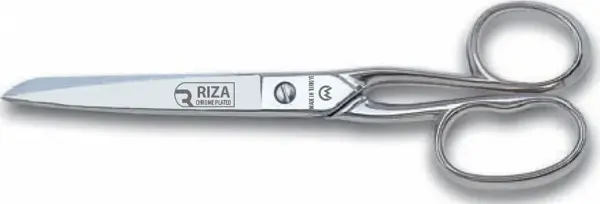 Rıza A4215-8 Ev ve Saya Makası No: 8 inç / 20,32 cm - Krom Kaplama - Image 1