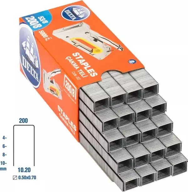 Delta 200/8 Zımba Teli 5000 Adet - Image 1