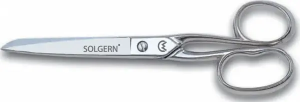 Solgern A122-8 Ev ve Saya Makası No: 8 inç / 20,32cm - Nikel Kaplama - Image 1