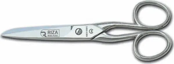 Rıza A4431-5 İplik ve Saya Makası No: 5 inç / 12,70 cm - Nikel Kaplama - Image 1