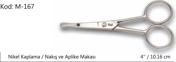 Rose Europe Aplike ve Nakış Makası Kıvrık Küt Uçlu No:4 10,16 CM - Image 1