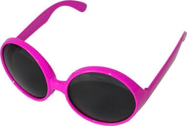Yuvarlak Yeşilçam 80 li 90 lı Yıllar Parti Gözlüğü Retro Pembe Renk - Image 1
