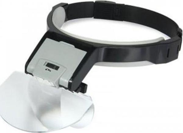 Lens Takmalı 5 Lenslı Led Lambalı Şapka Tip Büyüteç - Image 1