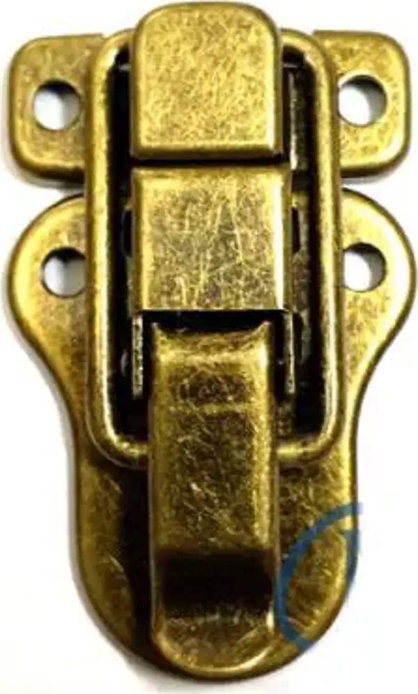 Sandık, Kutu Klipsi, Ön Kilidi - 48x30mm, Antik, 1 Adet - Image 1