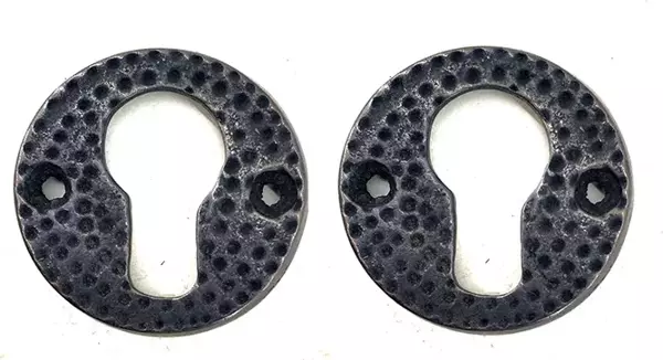 Antika Tarz Dekoratif Pirinç Oda Kilit Rozeti - 49mm, Oksit - Image 1