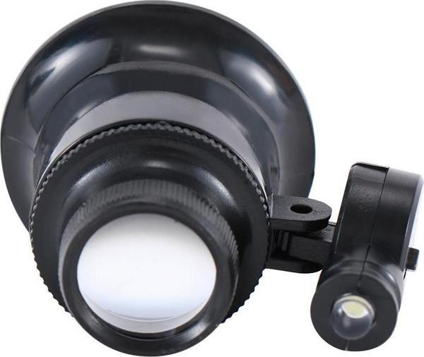20X Büyütmeli Saat Takı Onarım Için Cam Lensli Optik Işıklı Göz Büyüteç Mg13B-9A - Image 1