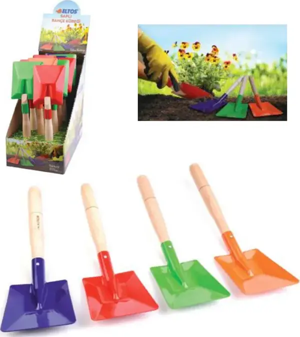 Eltos Mini Bahçe Küreği - Saplı 12x14cm - Image 1