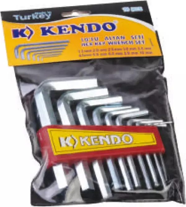 Kendo Poşetli 6 Köşe Alyan Seti 10 Parça - Image 1