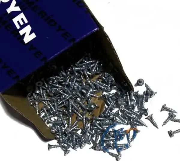 Klips, Menteşe, Ayak, Ağaç, Sunta Vidası - 3x13mm, 1000 Adet - Image 1