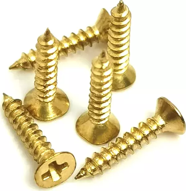 Klips, Menteşe, Ayak, Ağaç, Sunta Vidası 3x13 mm - Sarı 100 Adet - Image 1