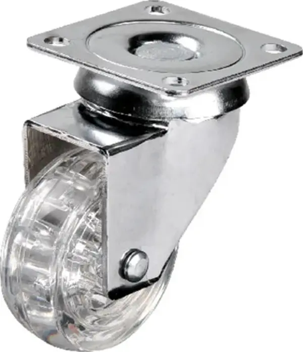 Hts 301 - 50x20 mm Şeffaf Makaralı Tablalı Teker - Image 1