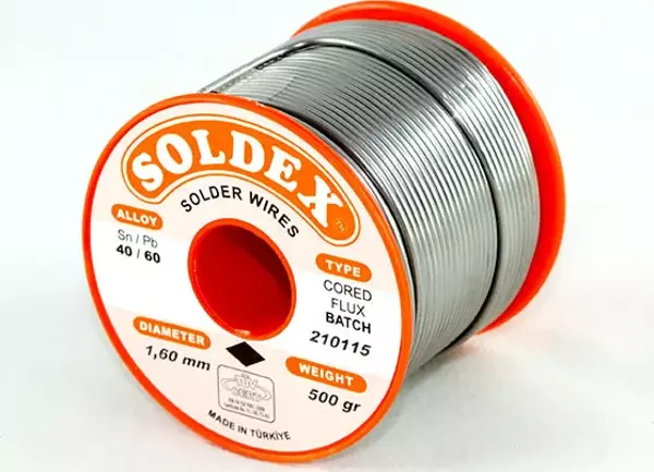 Soldex 40-60 Lehim Teli 500 Gr 1.6 mm- Sn:40 / Pb:60 - Image 1