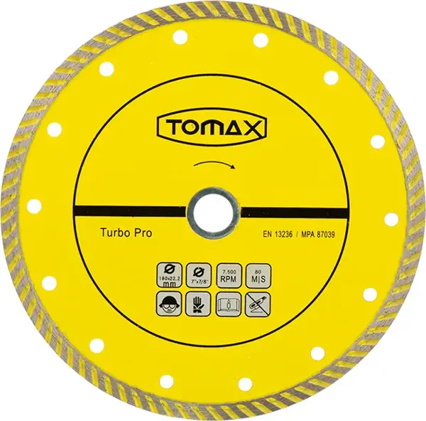 Tomax Turbo Elmas Mermer Granit Kesici 230x2,4x22 - Image 1