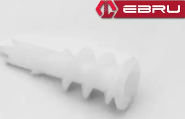 Ebru Vidalı Plastik Turbolet Dübeli - 50 Adet - Image 1