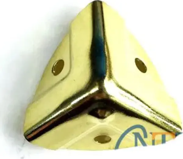 Dekoratif, Kutu, Sandık Köşesi - 35x22 mm, Küçük, Sarı, 1 Adet - Image 1
