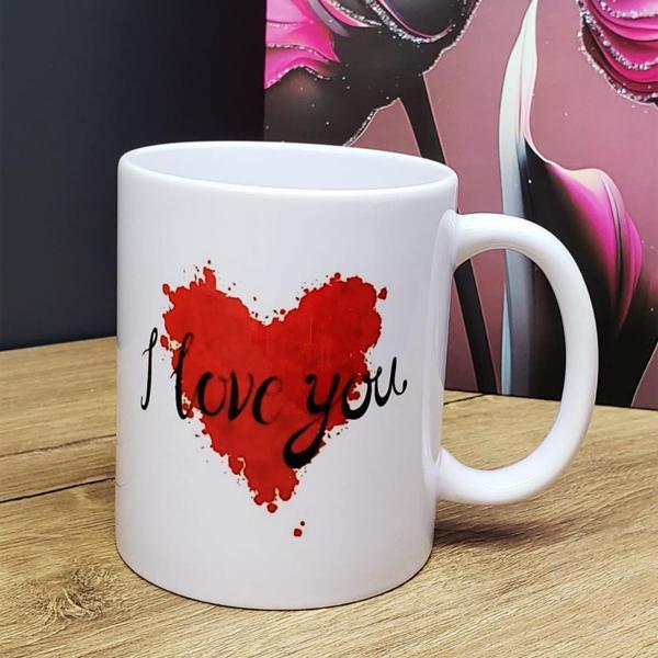 I Love You Tasarım Bardak - Image 1