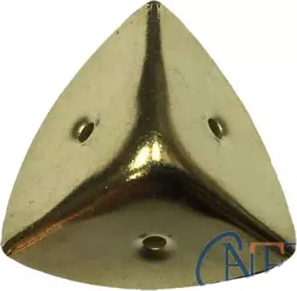 Dekoratif, Kutu, Sandık Köşesi - 45x28 mm, Büyük, Sarı, 100 Adet - Image 1