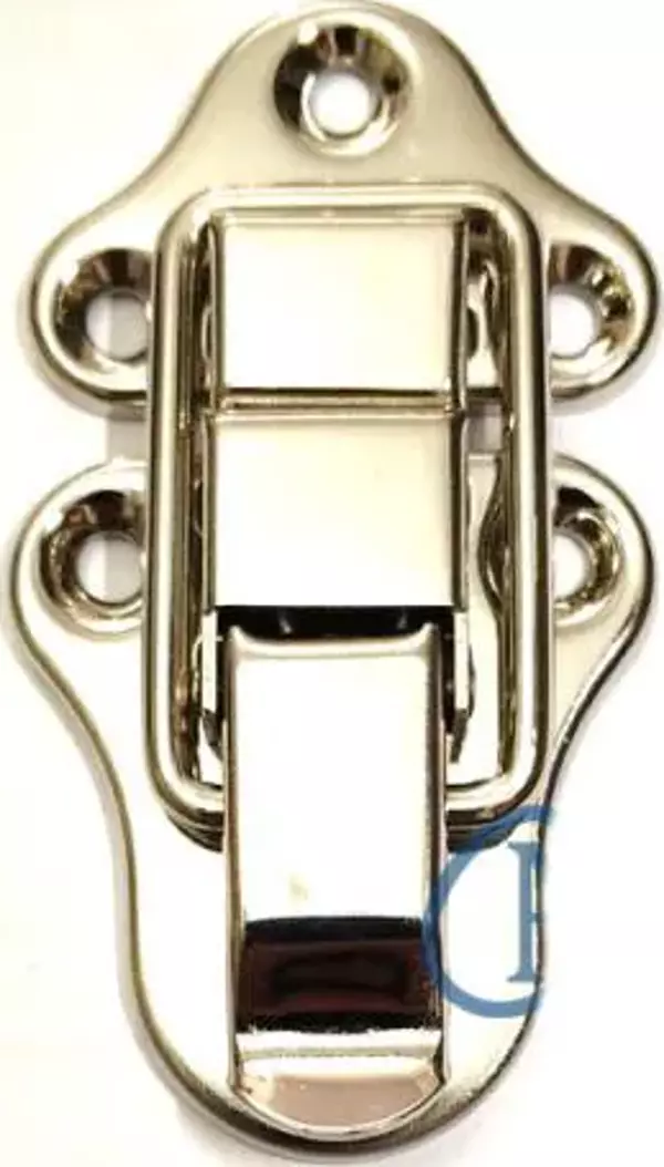 Sandık, Kutu Klipsi, Ön Kilidi - 72x40mm, Nikel, 1 Adet - Image 1
