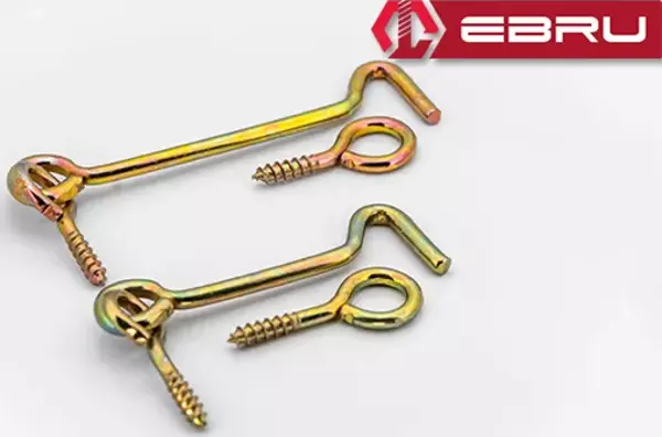 Ebru Maymuncuk, Kapı Pencere Halkalı Çengel, Kanca Kilit 80 - 100 Adet - Image 1